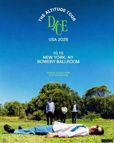 DICE concert tour poster 2026